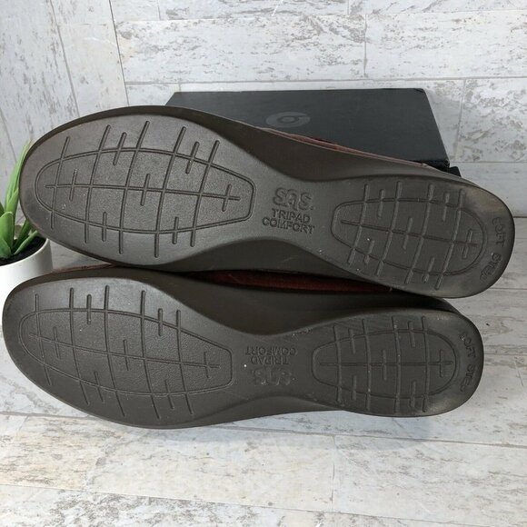 SAS Willow Leather Walnut Mary Janes Comfort Sandals Flats Wmns Size 9‎ (Narrow) - Picture 12 of 12